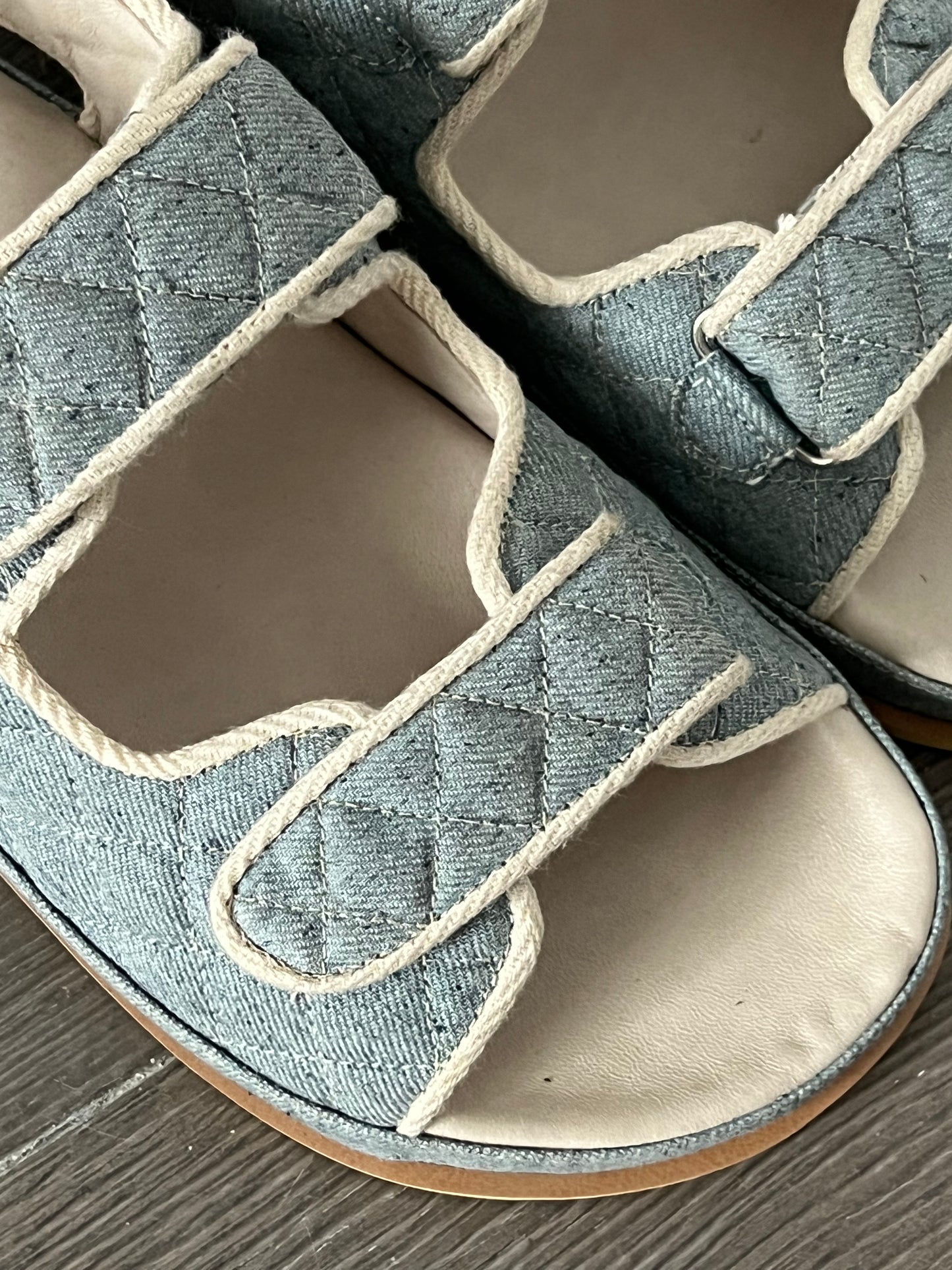 Salvatore Sky Denim and Cream