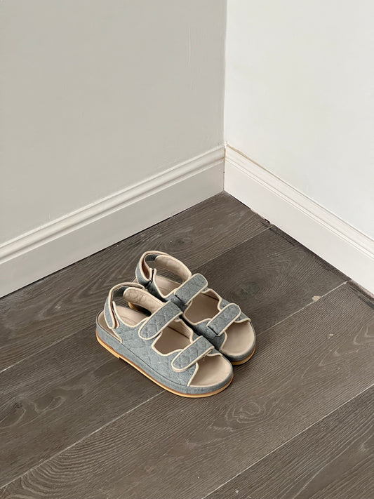 Salvatore Sky Denim and Cream