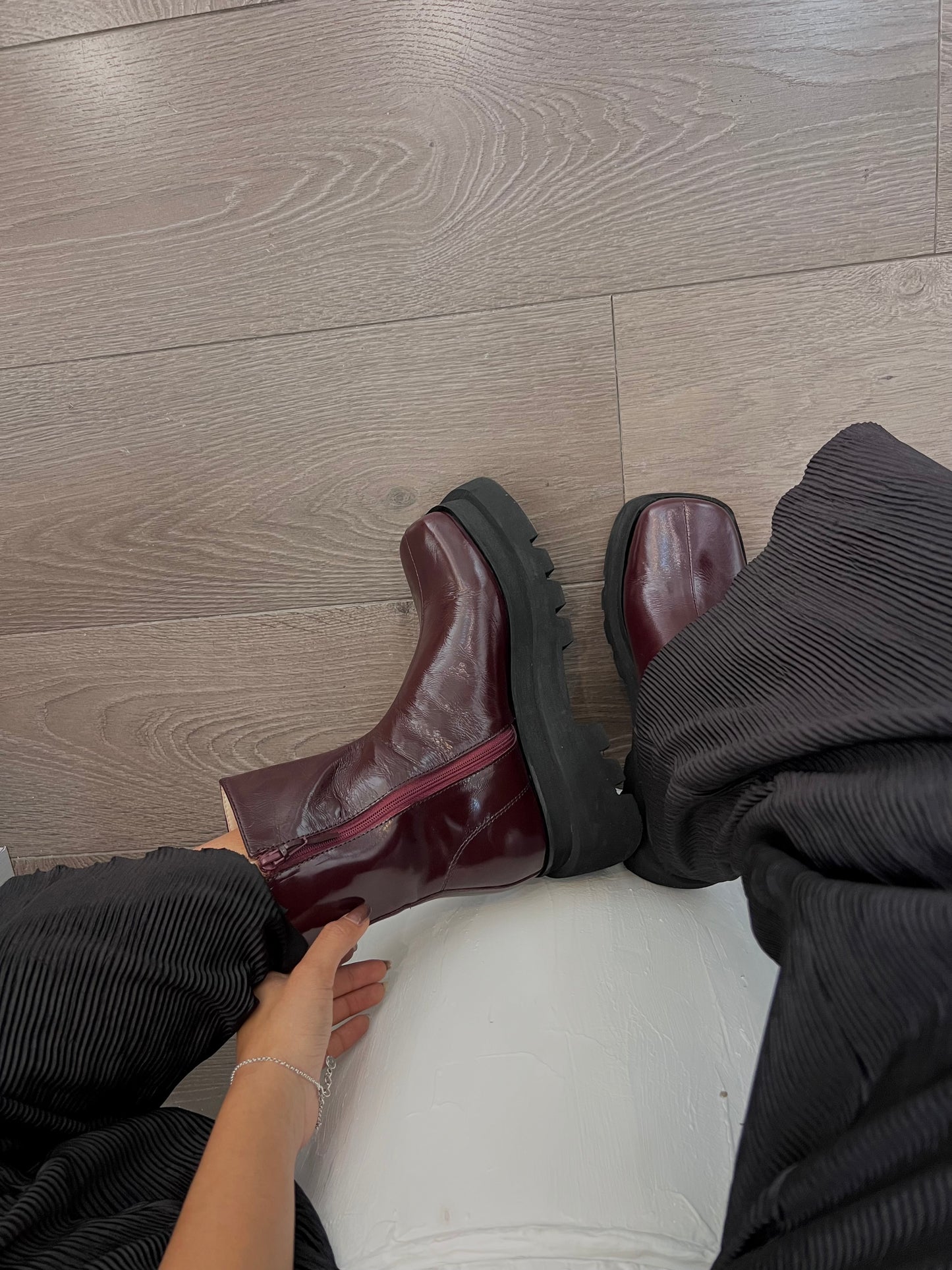 Nixon Boots Borgoña