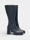Jonak Total Black Leather