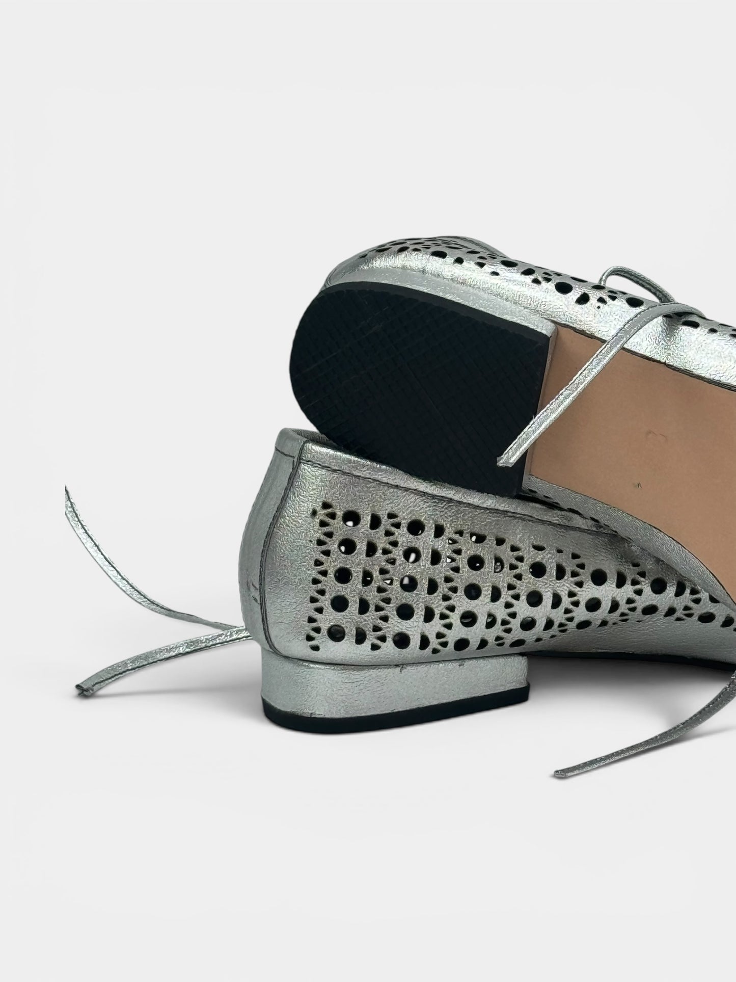 Ballet Flats Creta Silver
