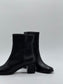 Mini Franck Black leather