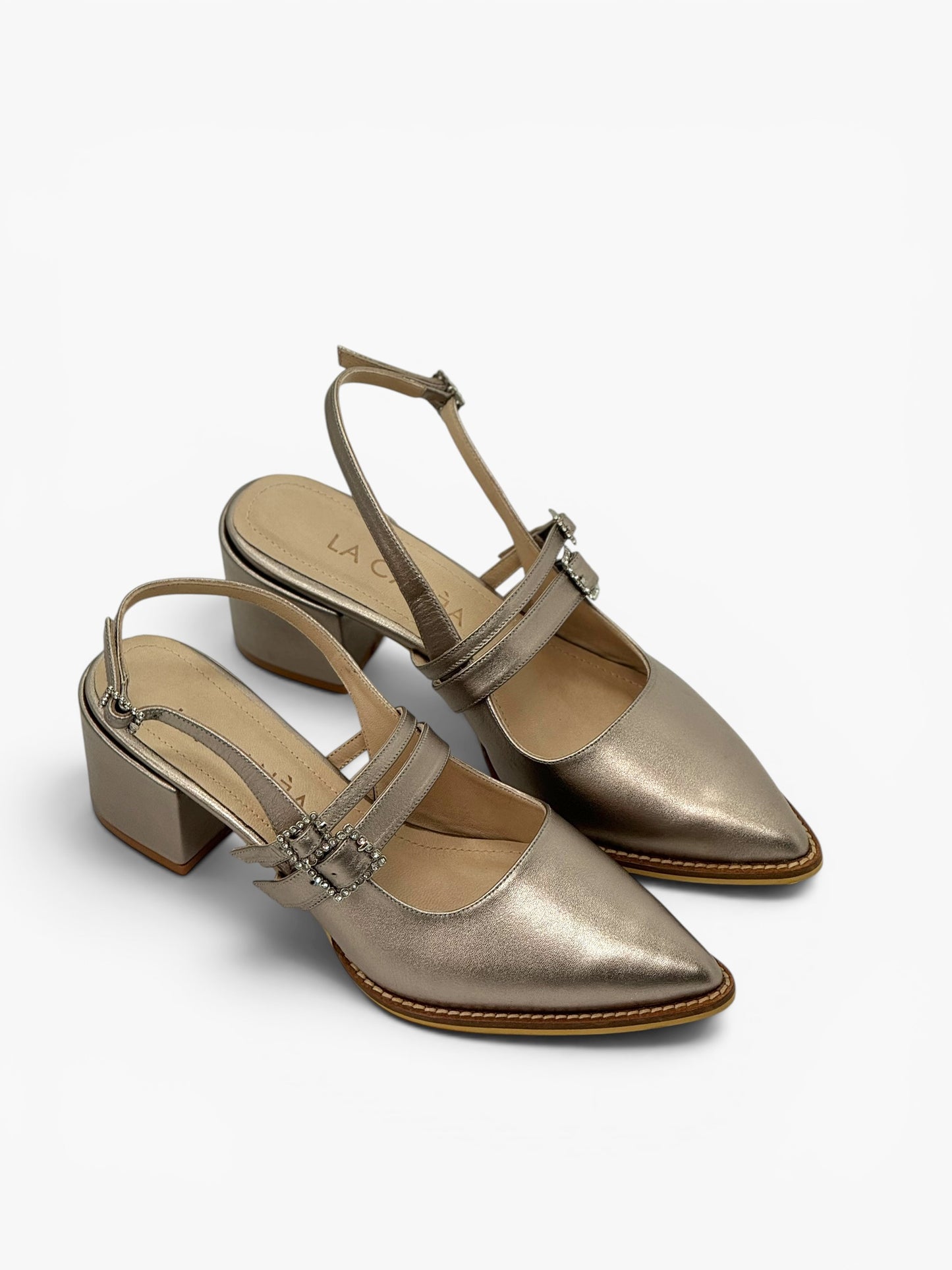 Denise Heels Champagne