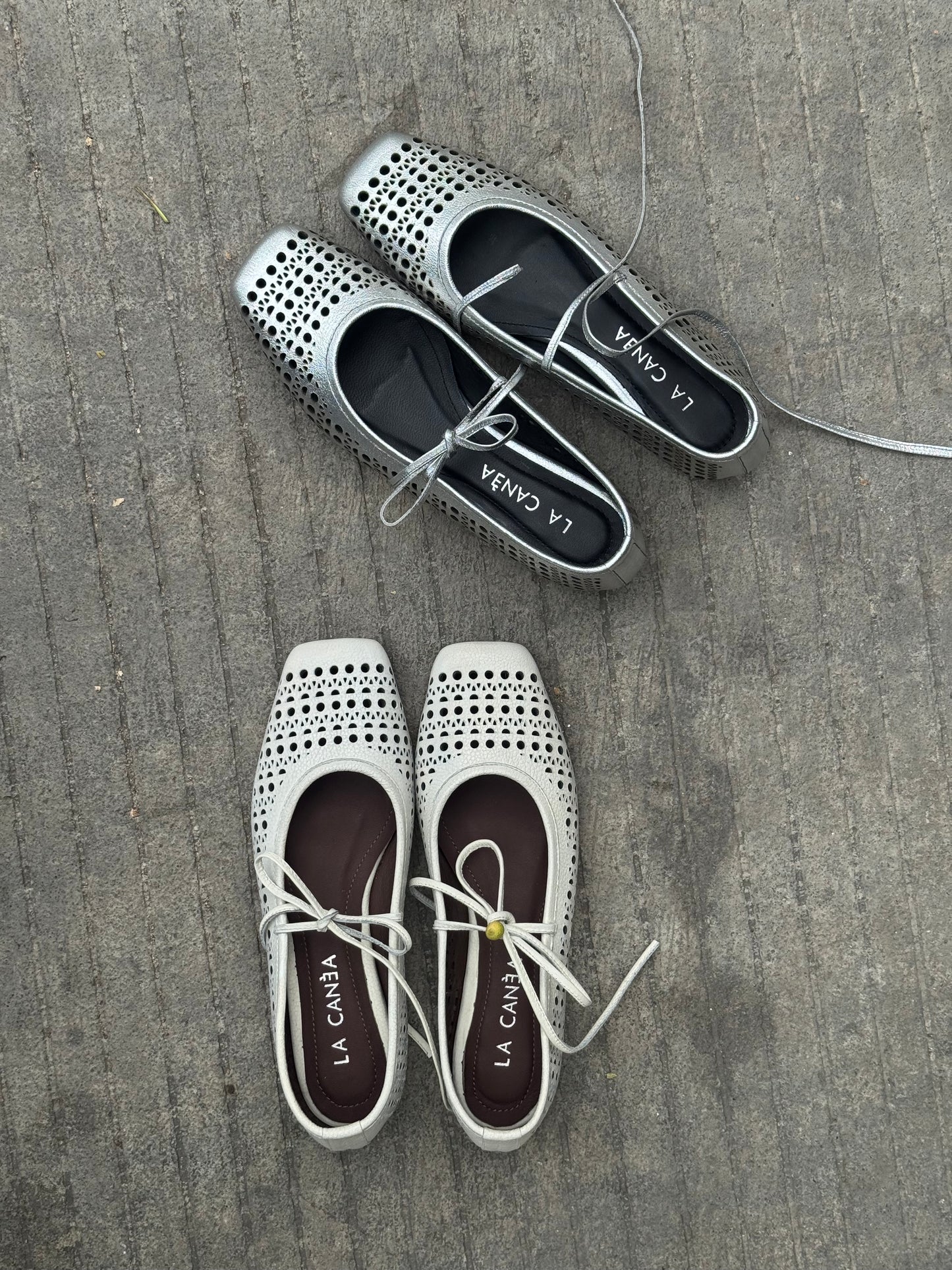 Ballet Flats Creta Silver