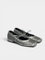 Ballet Flats Creta Silver