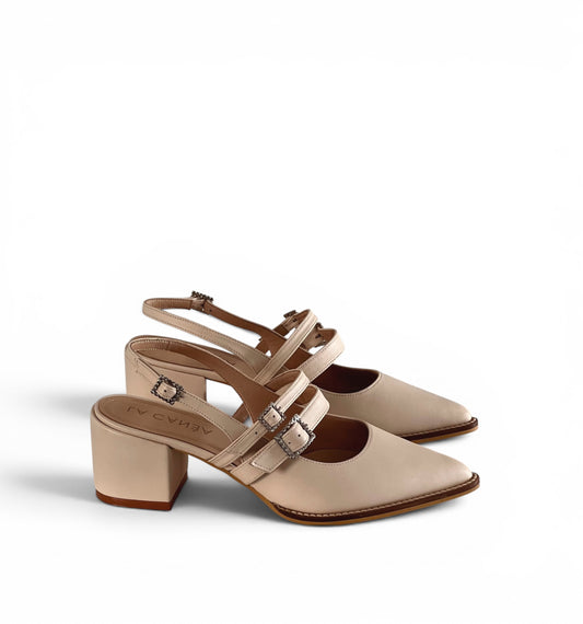 Denise Heels Off white